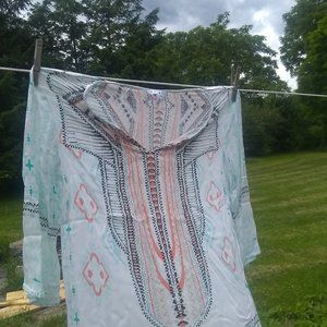 Tribal tunic top blouse. Size M